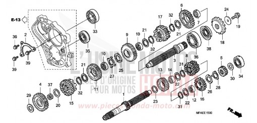 BOITE DE VITESSES CBF1000A de 2010